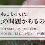 使用する水によっては、衛生上の問題があるのでは？　Isn’t there a sanitary problem, depending on which water to use?