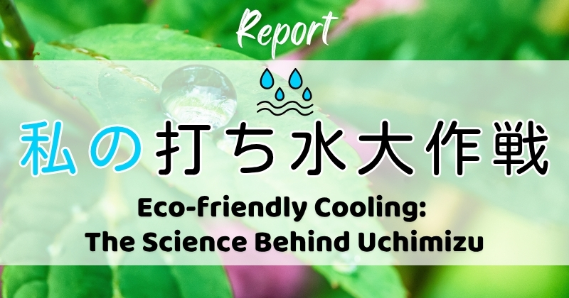 打ち水大作戦2026参加者からの感想 Eco‑friendly Cooling: The Science Behind Uchimizu
