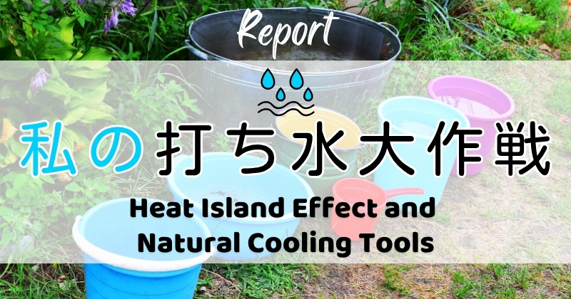 打ち水大作戦2026参加者からの感想 Heat Island Effect and Natural Cooling Tools