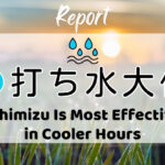 打ち水大作戦2026参加者からの感想 Uchimizu Is Most Effective in Cooler Hours