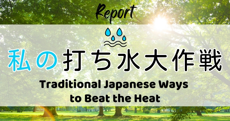 打ち水大作戦2026参加者からの感想 Traditional Japanese Ways to Beat the Heat